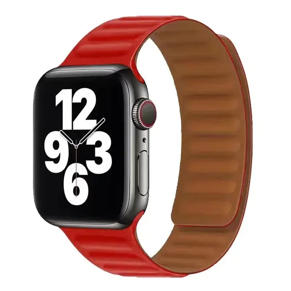 Red_Silicone_Watch_Bands_For_Apple_Watch_Band_(Daily_Wear,_Easy_Magnetic_Fit)