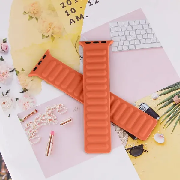 Orange_Silicone_Watch_Bands_For_Apple_Watch_Band_(Daily_Wear,_Magnetic_Fit)