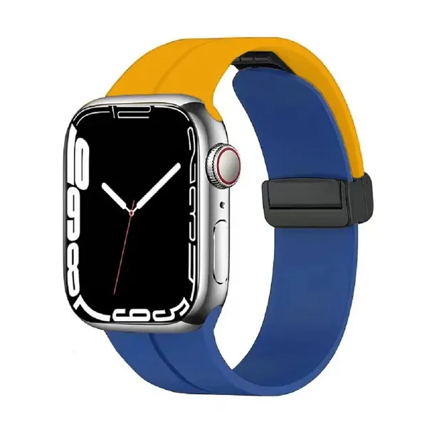 Yellow_And_Blue_Silicone_Watch_Bands_For_Apple_Watch