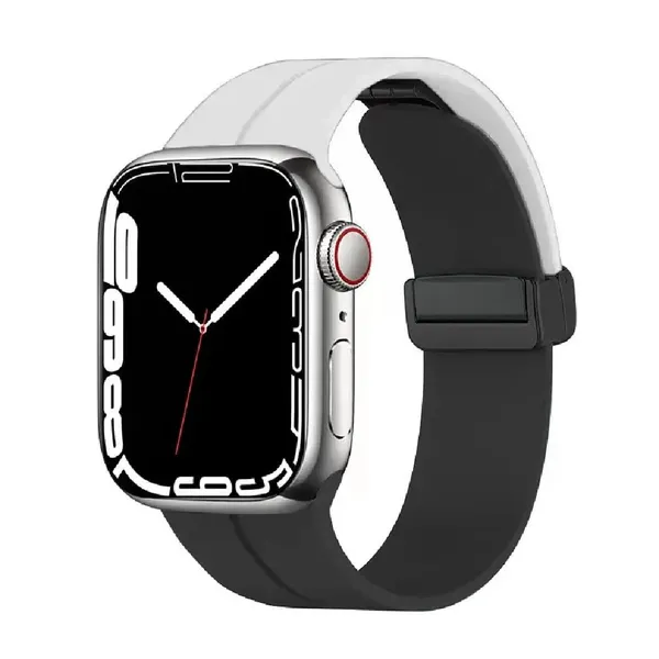 White_And_Black_Silicone_Watch_Bands_For_Watch_Strap