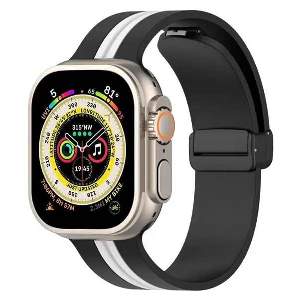 Black_And_White_Silicone_Watch_Bands_For_Watch_Strap