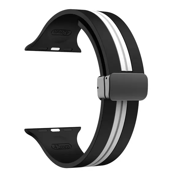 Black_And_White_Silicone_Watch_Bands_For_Watch_Strap