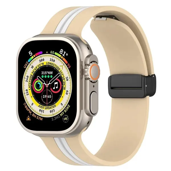 Beige_Silicone_Watch_Bands_For_Apple_Watch