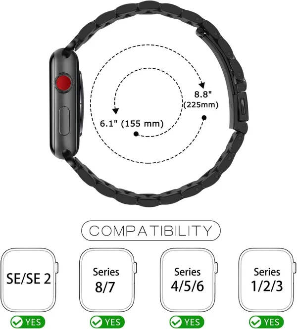 Black_Stainless_Steel_Watch_Bands_For_Apple_Watch