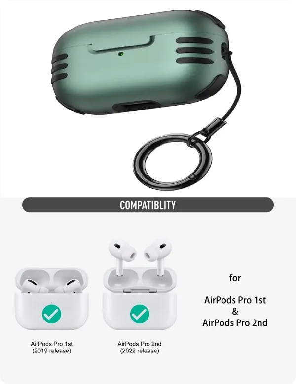 Green_PC_Airpods_Cases_For_Charger_Case_Cover