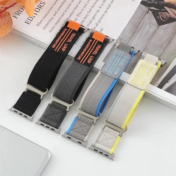 Grey_Nylon_Watch_Bands_For_Apple_Watch_Band_(Trail/Outdoor_Fitness_Use)