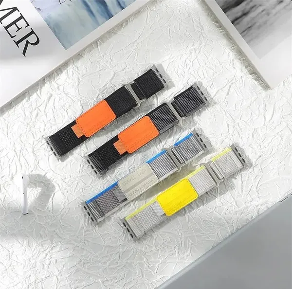 Grey_Nylon_Watch_Bands_For_Apple_Watch_Band_(Trail/Outdoor_Fitness_Use)