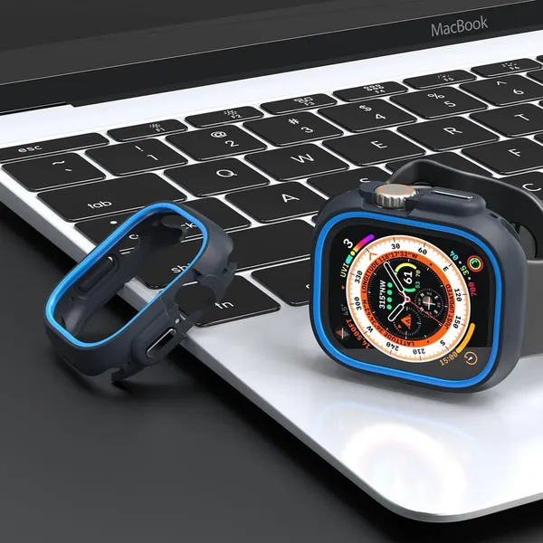 Blue_Thermoplastic_Polyurethane_Rugged_Case_For_Apple_Watch