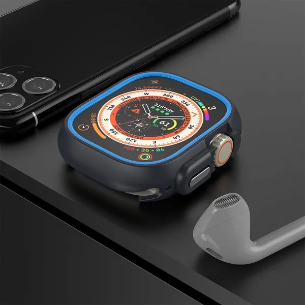 Blue_Thermoplastic_Polyurethane_Rugged_Case_For_Apple_Watch