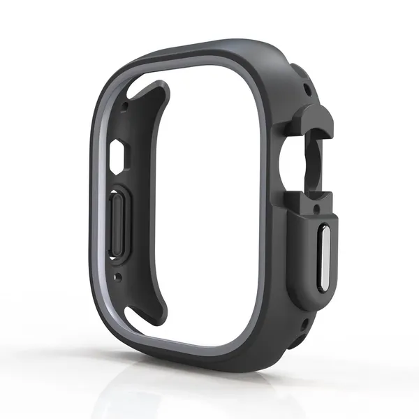 Grey_Thermoplastic_Polyurethane_Rugged_Case_For_Watch_Strap