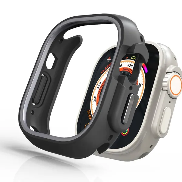 Grey_Thermoplastic_Polyurethane_Rugged_Case_For_Watch_Strap