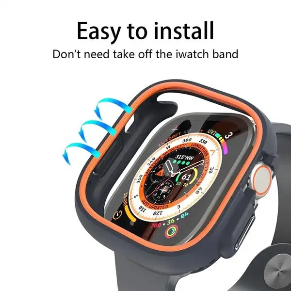 Orange_And_Grey_Thermoplastic_Polyurethane_Rugged_Case_For_Watch_Case