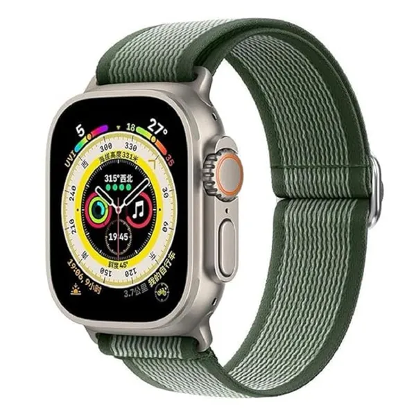 Grey_And_Green_Nylon_Watch_Bands_For_Apple_Watch_Band_(Outdoor_/_Hiking_/_Trekking)