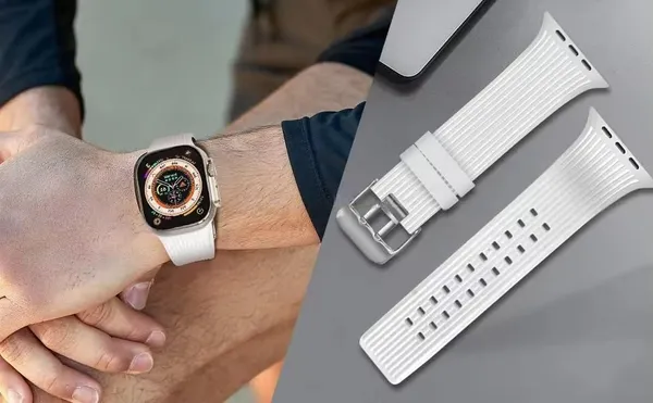 White_Silicone_Watch_Bands_For_Apple_Watch_Band_(Sport_Silicone_Dual_Lock_Use)