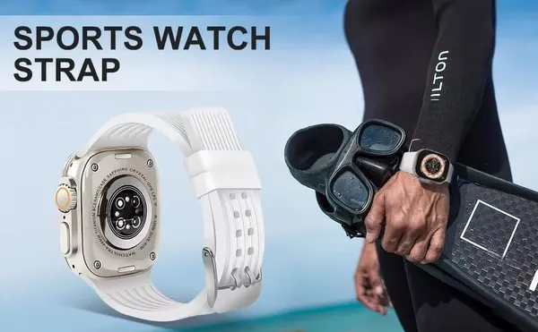 White_Silicone_Watch_Bands_For_Apple_Watch_Band_(Sport_Silicone_Dual_Lock_Use)