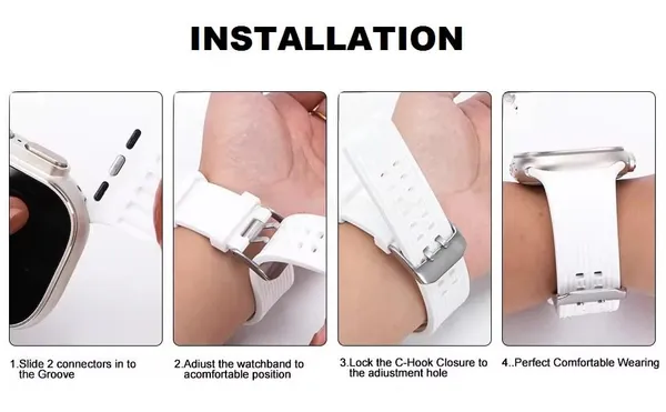 White_Silicone_Watch_Bands_For_Apple_Watch_Band_(Sport_Silicone_Dual_Lock_Use)