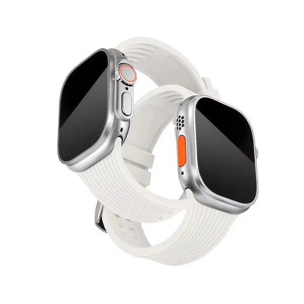 White_Silicone_Watch_Bands_For_Apple_Watch_Band_(Sport_Silicone_Dual_Lock_Use)