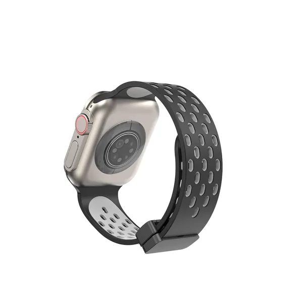 White_And_Black_Silicone_Watch_Bands_For_Watch_Strap