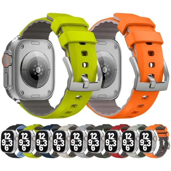 White_Silicone_Watch_Bands_For_Apple_Watch_Band_(Sport_Textured_Rugged_Use)