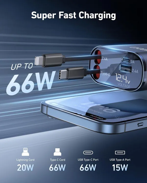 4-in-1_Retractable_Fast_Car_Charger_with_USB-C_&_Lightning