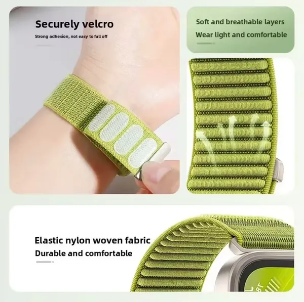 Black_Nylon_Watch_Bands_For_Apple_Watch_Band_(Elastic_Trail_Loop_Fitness_Use)