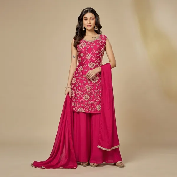 Pink_Star_Georgette_Embroidered_Sharara_Suit_Set_For_Women