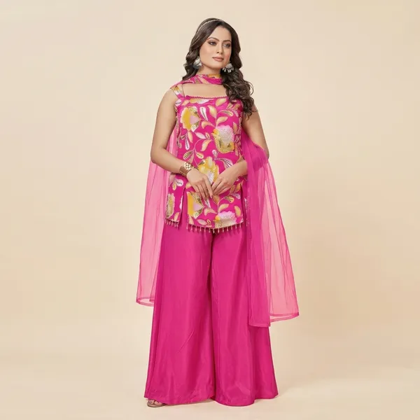 Pink_Star_Georgette_Floral_Printed_Palazzo_Set_For_Women