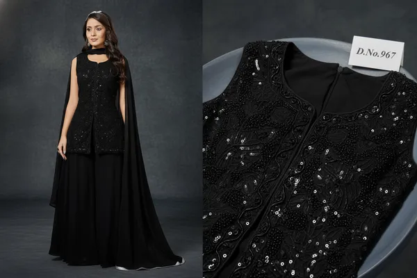 Black_Star_Georgette_Sequin_Embellished_Anarkali_Suit_For_Women