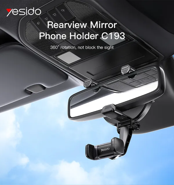 Yesido_C193_U-Shape_Rearview_Mirror_Car_Phone_Mount