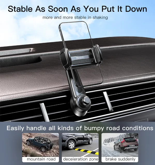 Yesido_C165_-__Double_Spring_Air_Vent_Clip_Car_Phone_Holder