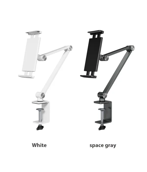Adjustable_Aluminium_Tablet_and_Mobile_Desk_Mount_Stand_Clamp_Holder-WHITE