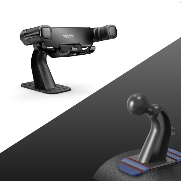 Yesido_C90_-_Black_Spring_Grip_360_Degree_Rotating_Dashboard_Phone_Mount