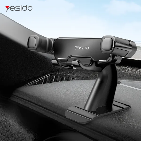 Yesido_C90_-_Black_Spring_Grip_360_Degree_Rotating_Dashboard_Phone_Mount