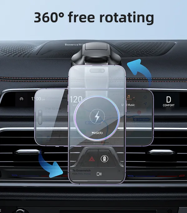 Yesido_C292_-_Magsafe_15W_Wireless_Charging_Car_Vent_Mount