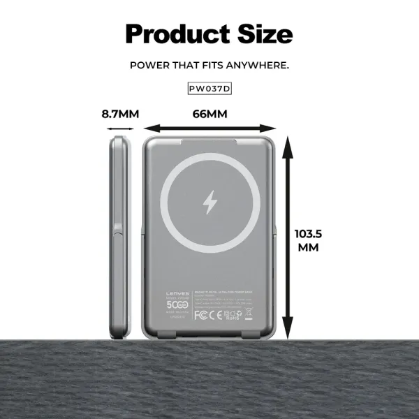 Lenyes_PW038D_(5000mAh)__Magsafe__PowerBank