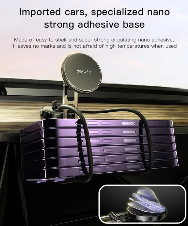 Yesido_C199_-__Magnetic_Flexible_Arm_270_Degree_Car_Phone_Holder