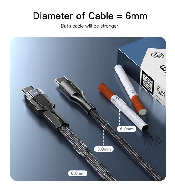 Yesido_CA106_USB_A-_USB_C__Charging_Cable_1.2M_Nylon_Braided