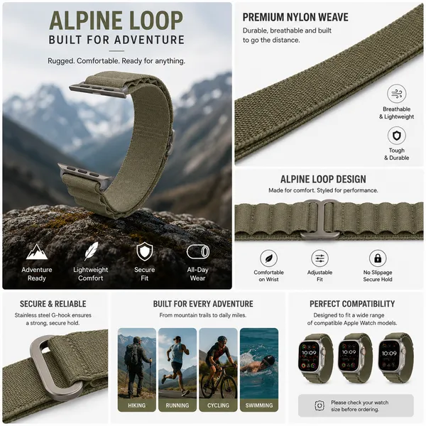 Olive_Green_Alpine_Loop_Nylon_Watch_Strap_Compatible_with_Apple_Watch_Ultra_2_Ultra_Series_10_9_8_7_6_SE