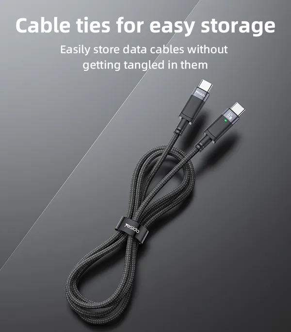 Yesido_CA160_USB_C_-_C_60W_Fast_Charging_Cable_Nylon_Braided