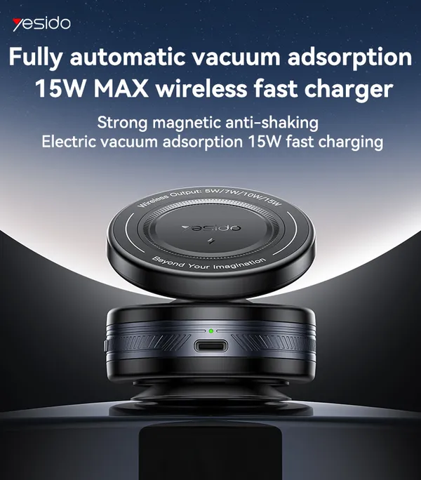 Yesido_C310_-__Wireless_Charging_Magnetic_Vacuum_Suction_Car_Mount