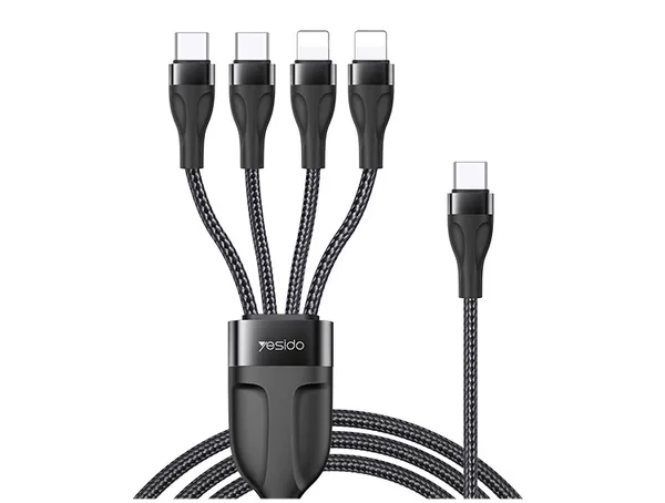 Yesido_CA111__Usb-A_TO_Lightning_&_Type_C_Multi-Device_Fast_Charging_Nylon_Braided_Cable