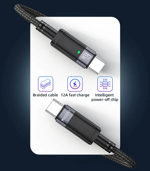 Yesido_CA160_USB_C_-_C_60W_Fast_Charging_Cable_Nylon_Braided
