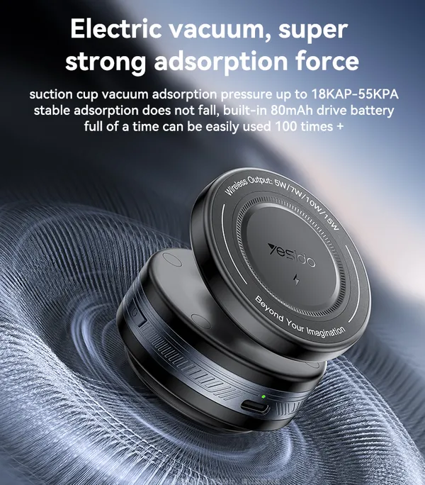 Yesido_C310_-__Wireless_Charging_Magnetic_Vacuum_Suction_Car_Mount