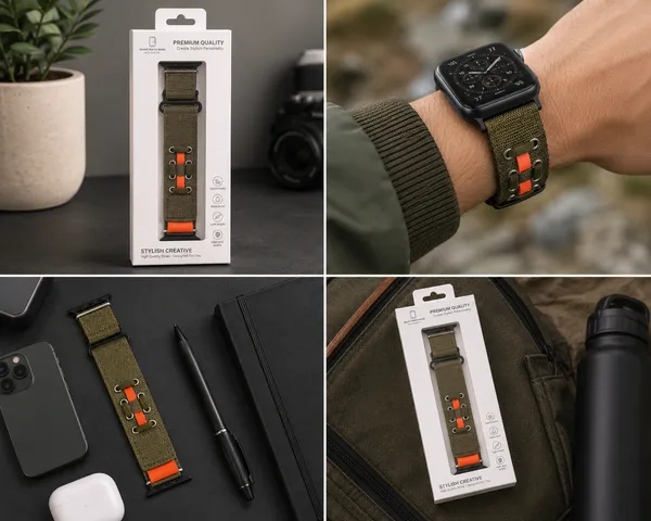 Tactical_Nylon_Loop_Watch_Strap_for_Apple_Watch_Ultra_and_Series_Olive_Green_Orange_Adjustable_Sports_Band