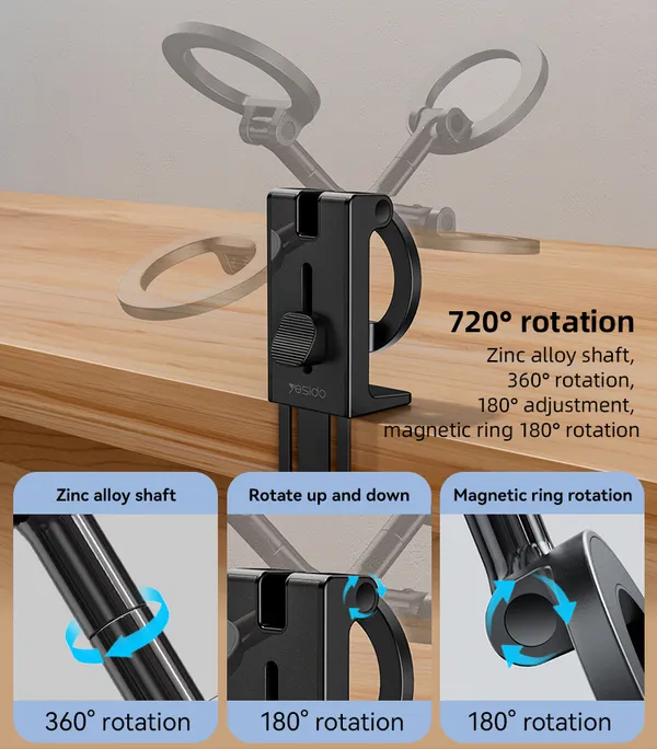 Yesido_C298_-_Abs_Zinc_Alloy_Spring_Clamp_Magnetic_Car_Phone_Mount