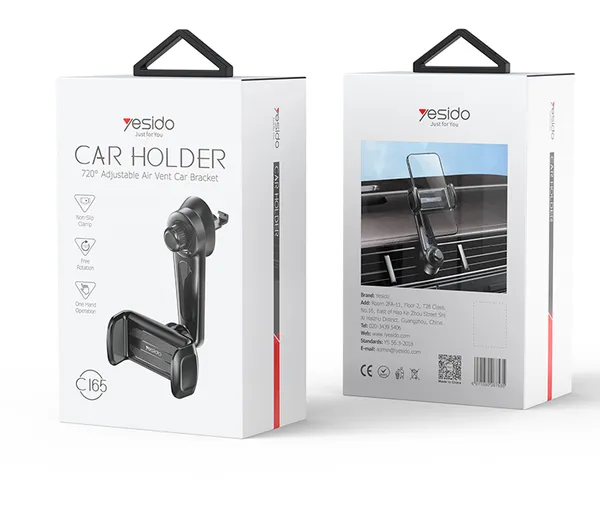 Yesido_C165_-__Double_Spring_Air_Vent_Clip_Car_Phone_Holder