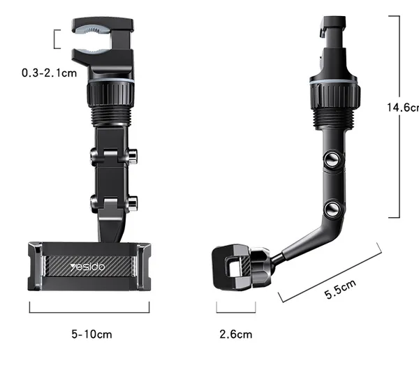 Yesido_C192_-_Multi-Joint_360_Degree_Rotating_Rearview_Mirror_Phone_Mount
