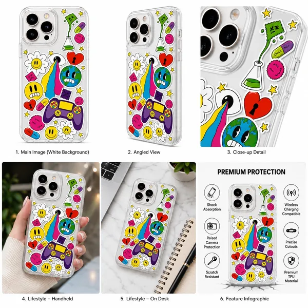 Colorful_Cartoon_Art_Transparent_Case_for_iPhone_16_Pro