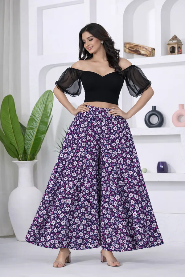 Purple_Viscose_Lycra_Floral_Print_A-Line_Maxi_Skirt_For_Women