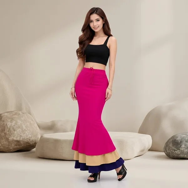 Multicolor_Cotton_Lycra_Mermaid_Fit_And_Flare_Maxi_Skirt_Pack_Of_3_For_Women
